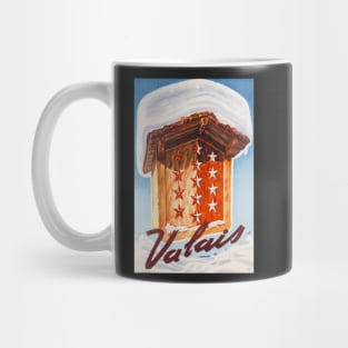 Valais, Switzerland, Ski Poster Mug